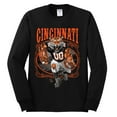 thumbnail image 2 of Wild Bobby Cincinnati Fan | CIN Fantasy Football Sports Men Long Sleeve Shirt, Black, Small, 2 of 5