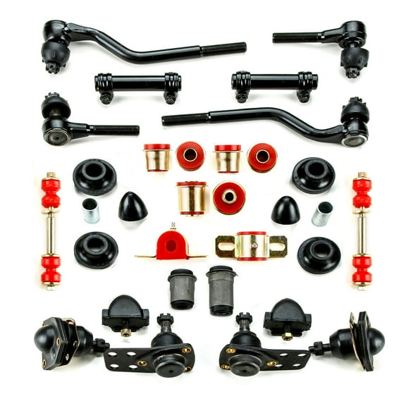 Red Poly Front End Suspension Master Rebuild Kit Idler Arm Repair Fits 1962 - 1967 Chevrolet Chevy II Nova