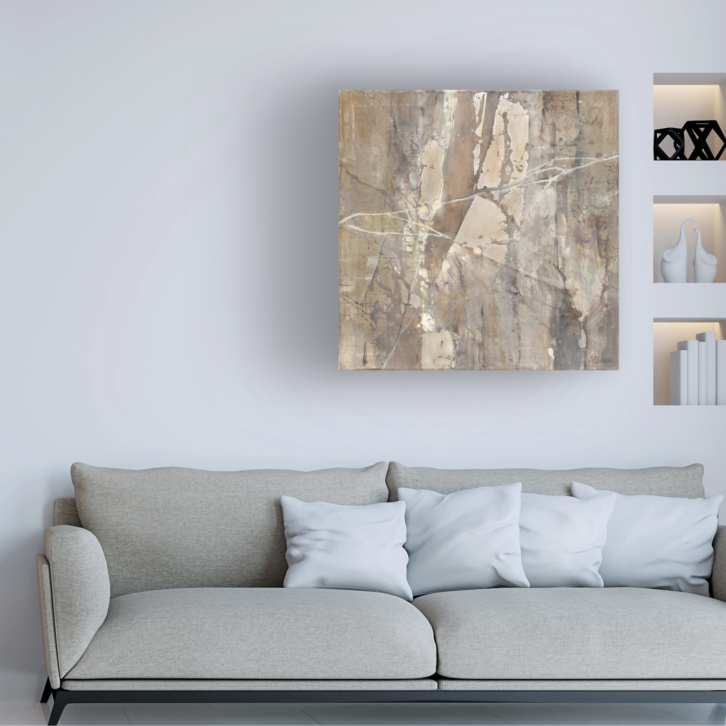 Trademark Fine Art 'Silver Ii' Canvas Art by Albena Hristova