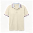 thumbnail image 2 of Summer Polo Shirts for Women Golf Button Collared Short Sleeve Tops Lightweight Work Blouses, L, 2 of 5