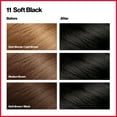 thumbnail image 3 of Revlon Colorsilk Beautiful Color Permanent Hair Dye, Dark Brown, At-Home Full Coverage Application Kit, 11 Soft Black, 1 count, 3 of 11