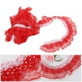 5 Yards / 4.5m Multi Color 1.8 inches / 45mm Printing Dots Pleated Trim ...