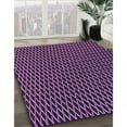 thumbnail image 3 of Ahgly Company Machine Washable Indoor Round Transitional Medium Orchid Purple Area Rugs, 6' Round, 3 of 7