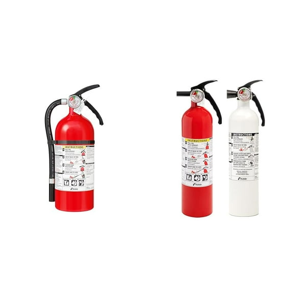 Kidde Fire Extinguisher for Home & Office Use & Kitchen Fire Extinguishers for Home & Office Use, 2 Pack: One 1-A:10-B:C and One Specialty Kitchen Extinguisher, Wall Mou