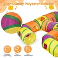 thumbnail image 5 of PETIZER Collapsible Cat Tunnel, Tear-Resistant Interactive Pet Tube Toy with Dangling Ball for Indoor Cats, Kittens & Small Pets, 5 of 7