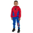 thumbnail image 2 of Marvel Spider-Man Big Boys Fleece Pullover Hoodie and Pants Outfit Set Toddler to Big Kid, 2 of 5