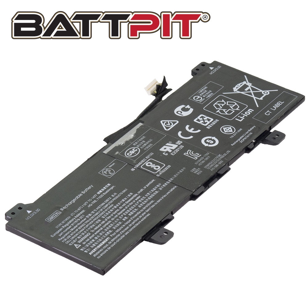 langs waarom niet Voorstad BattPit: Laptop Battery Replacement for HP Chromebook 14 G5 4SP31PA,  917679-271, 917725-855, GM02XL, HSTNN-DB7X (7.7V 6150mAh 47.3Wh) -  Walmart.com