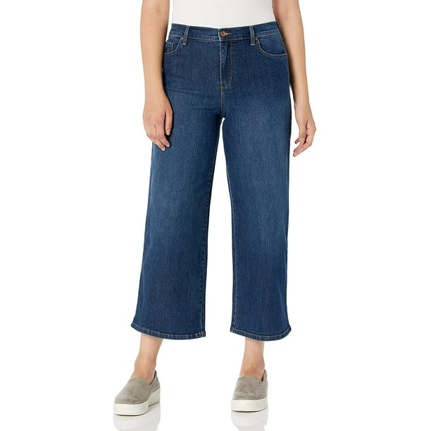 Gloria Vanderbilt Women's Amanda Wide Leg Crop Jeans 