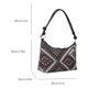 thumbnail image 2 of Bolso bandolera de moda Bolso bandolera estilo bohemio suave para mujer (Geometr negro, 2 of 9