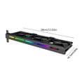 thumbnail image 2 of HGYCPP VGA Graphic Card Cooler 3 x 90mm Water Cooler GPU VGA Fan with ARGB Light Strip, 2 of 13