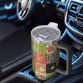 thumbnail image 6 of 40oz Pioneer Flower Floral Print Pattern Insulated Tumbler with Handle, BPA-Free Leak Proof Lid and Straws, Double Wall Vacuum, Hot 12h/Cold 34h, 6 of 6