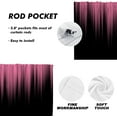 thumbnail image 4 of Pink and Black Kitchen Curtains Valance and Tiers Set 3 Piece Ombre Abstract Striped Girls Women Art Fun Small Short Home Living Room Bedroom Bathroom Window Curtains 52x18 inch + 26x36 inch*2, 4 of 6