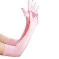 thumbnail image 3 of Women's Long Opera Gloves, Ladies Satin Elbow Length Solid Color 1927s Gloves Mittens For Bridal Evening Historical Performance, Prom, Themed Parties, 3 of 5