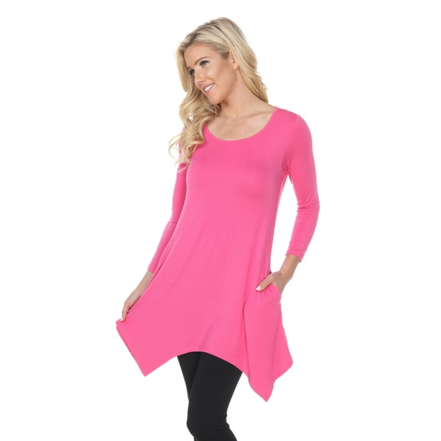 White Mark Tunique Makayla pour Femmes à Manches 3/4