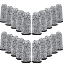 20 Pieces Cut Resistant Finger Cots Finger Sleeve Protectors Reusable Finger Covers Finger Protection Cots for Kitchen Work Sculpture Supplies