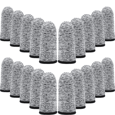 20 Pieces Cut Resistant Finger Cots Finger Sleeve Protectors Reusable Finger Covers Finger Protection Cots for Kitchen Work Sculpture Supplies