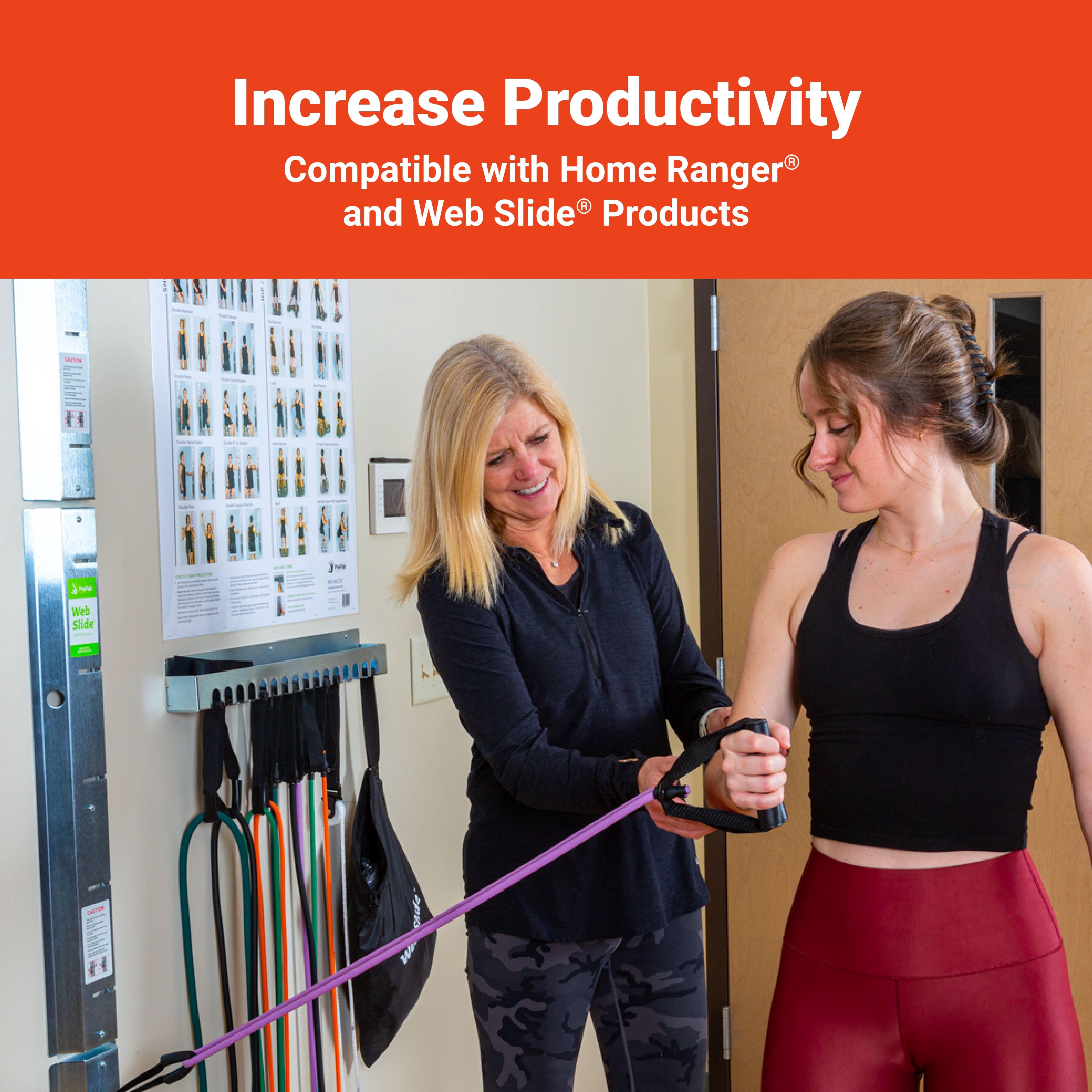 ExerBand 5 ft. Single Strand Bilateral Resistance Tubing for Exercise, Rehab, Physical Therapy, and Stretching - Compatible with Web Slide/PrePak Products, 5 Pack