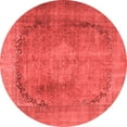 thumbnail image 1 of Ahgly Company Indoor Round Persian Red Traditional Area Rugs, 3' Round, 1 of 4