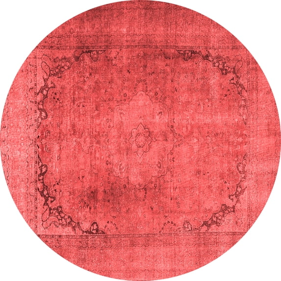 Ahgly Company Indoor Round Persian Red Traditional Area Rugs, 3' Round