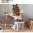 thumbnail image 3 of Sturdy Bamboo Step Stool with Anti-Slip Feet, Easy-Assembly, 300 LBS Capacity, Ideal for Kids and Adults, Perfect for Bathroom, Bedroom, or Doorway Use, 11" x 11" x 10.6", 3 of 12