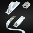 thumbnail image 2 of Cat6 Ethernet Cable 12ft, 20-Pack White - Flat High-Speed Network Cables for Gaming, Streaming, Router, Modem, PC, PS5, Xbox - Durable & Space-Saving Design, 2 of 7