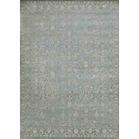 Radici Usa Colosseo Area Rug 3564 Traditional Grey Circles Vines 2' 2" x 7' 7" Rectangle
