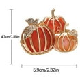 thumbnail image 4 of Pumpkin Brooch Rhinestone Gold Halloween Thanksgiving Cute Autumn Festival Dress Hat Bag Accessories Jewelry for Women, 4 of 9