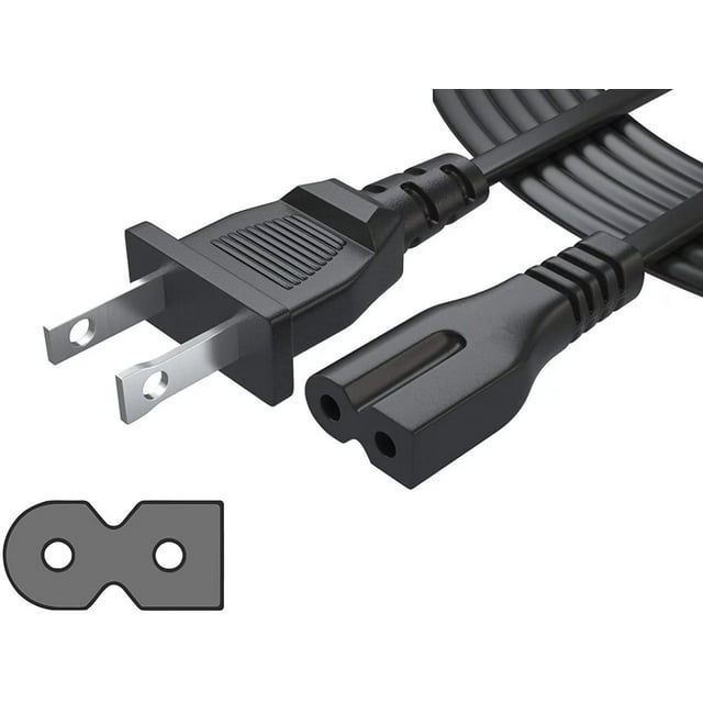 PwrON Compatible 6ft AC 2prong Power Cord Cable Lead Replacement for
