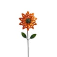 thumbnail image 6 of colaxi Metal Wind Garden Stake Lawn Decoration Rotatable Sturdy Versatile for Yard Art Decor Windmill Height 116cm Orange, 6 of 9