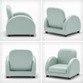 thumbnail image 6 of UNICOO® Kids Chair Children's Sofa with Footstool, Sturdy Wood Construction with Faux Leather Cover, 5 Back Rest Positions, Mini Couch for Toddler (ZKL-K2130-Light Blue), 6 of 7