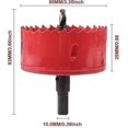 thumbnail image 2 of Broca perforadora YONGSHENG para madera aluminio hierro 85mm, 2 of 5