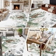 thumbnail image 5 of 6'x9' Area Rugs, Christmas Botanical Indoor Outdoor Area Rug for Living Room Bedroom, Pinecone Eucalyptus Leaves Xmas Washable Bathroom Rugs Kitchen Floor Carpet Mats Home Decor Aesthetic, 5 of 8