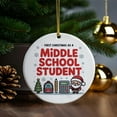 thumbnail image 4 of First Christmas as a Middle School Student Ornament, Christmas Ornament, Personalized Gift for Middle School Student Ceramic Ornament Keepsake for Him or Her 204OR15, 4 of 5