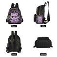 thumbnail image 2 of JIALIOU Mini Backpack Purse for Women Quilted Casual Daypack Small Travel Shoulder Bag, Cute Cat with Skull, 2 of 7