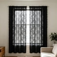thumbnail image 5 of Semi Transparent Lace Curtain, Elegant Window Sheer For Living Room Bedroom, Decorative Drape For Home And Picnic Decor（140X213Cm）, 5 of 5