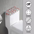 thumbnail image 3 of ZIATUBLE Strawberry Toilet Tank Top Cover Washable Toilet Tank Dust Cover with Elastic Bottom Toilet Tank Protector Cover Easy to Clean Toilet Bowl Tank Covers for Bathroom, 3 of 5