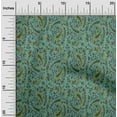 thumbnail image 1 of oneOone Polyester Lycra Fabric Leaves|Floral & Paisley Block Print Sewing Fabric BTY 56 Inch Wide, 1 of 4