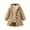 Khaki, variant on ShomPort Fleece Jacket for Girls Button Down Hooded Sherpa Jacket Baby Girls Winter Outwear Coat 3-7Y