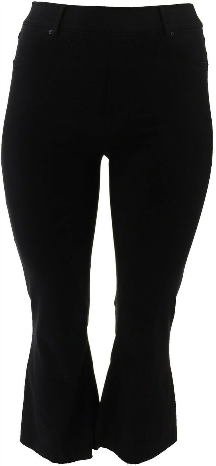 spanx white cropped flare jeans