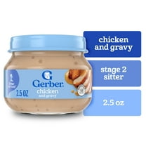 Gerber 2nd Foods Mealtime for Baby Baby Food, Chicken & Gravy, 2.5 oz Jar (10 Pack)