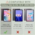 thumbnail image 2 of REQO Case for Samsung Galaxy Tab S6 Lite 10.4" 2022/2020(SM-P610/P613),3-Layer Structure Portable Hybrid Shock-Proof Cover with S Pen Holder Rotatable Hook&Loop Kickstand., 2 of 6