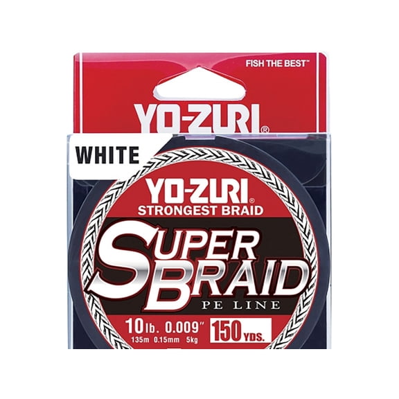 Yo-Zuri Super Braid Braided Fishing Line 65lb 150yd White