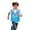 Light Blue, variant on Zhanqunnn Kids Mesh Vest Youth Service Outdoor Activity Reflective Sleeveless, Size 7-8 Years