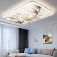 thumbnail image 3 of Ceiling Light Cover for Classroom, White Vintage Magnolia Flowers Magnetic Fluorescent Light Covers Filter for School,Office, 2X4&nbsp; FT, Pack of 2, Rustic Floral Botanical, 3 of 8