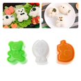 thumbnail image 3 of Juego de 3 bonitas bolas de arroz para sushi, moldes para hornear con forma de oso, elefante y pez, herramientas de cocina DIY, 3 of 5