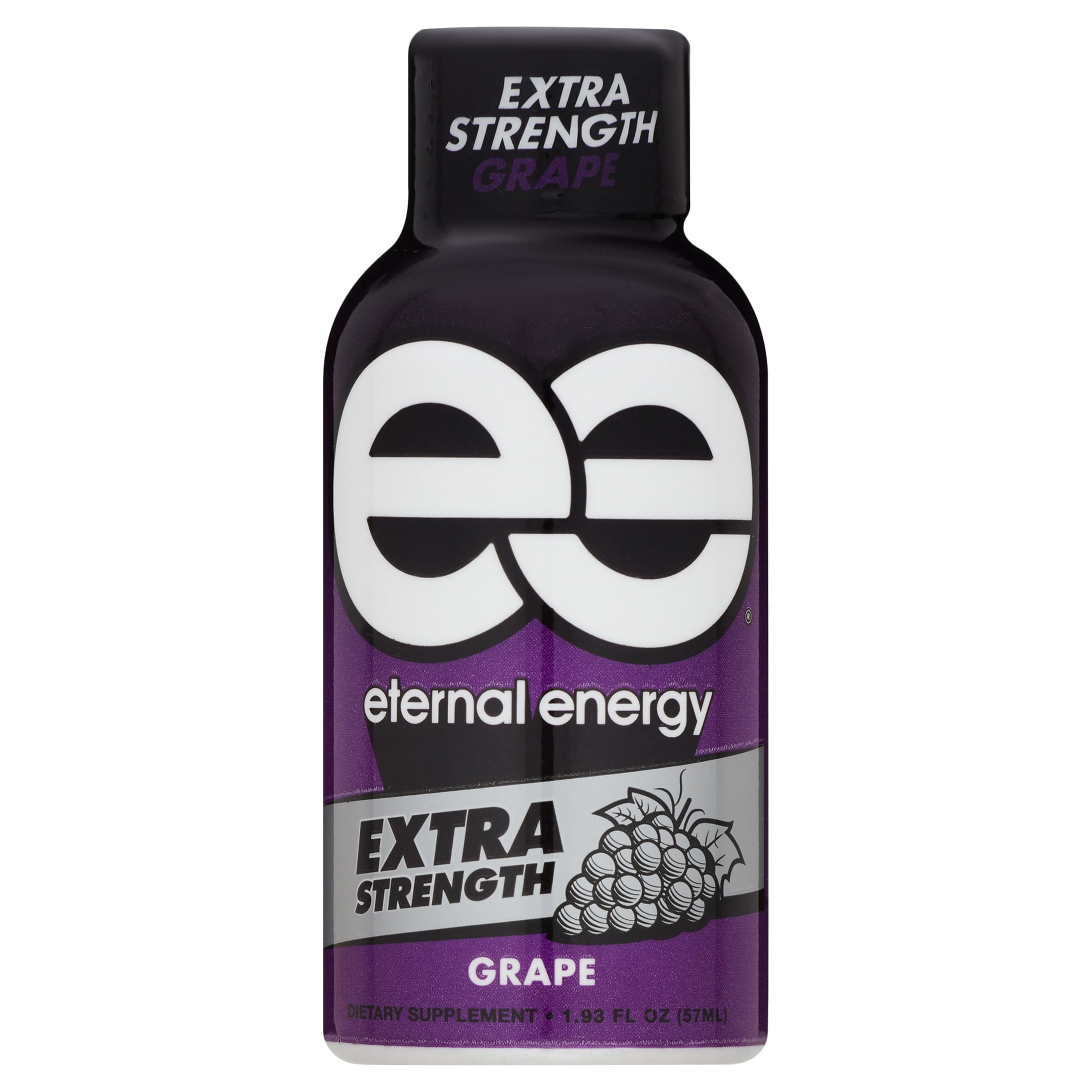 Eternal Energy Shot Extra Strength with Antioxidants Grape Flavor Dietary Supplement 12 Count