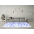 thumbnail image 3 of Ahgly Company Indoor Square Abstract Blue Modern Area Rugs, 6' Square, 3 of 4
