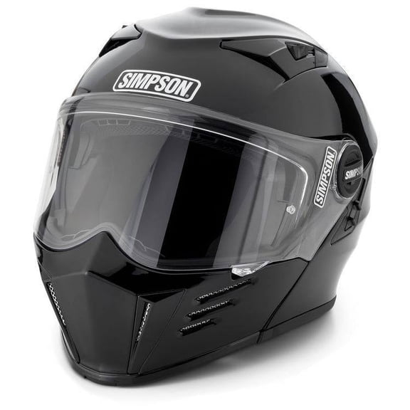 Simpson Motorcycle M59M2 Mod Bandit Helmet Adult Medium Black