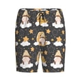 thumbnail image 4 of Fotbe Cute Bee Gnome Pajama Shorts for Men, Men's Pajama Bottoms, Sleepwear,Short Pajama Pants-Small, 4 of 9