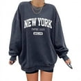 thumbnail image 2 of European-style casual sweatshirt, long-sleeved round neck pullover sweatshirt, solid color sweatshirt, 2 of 6